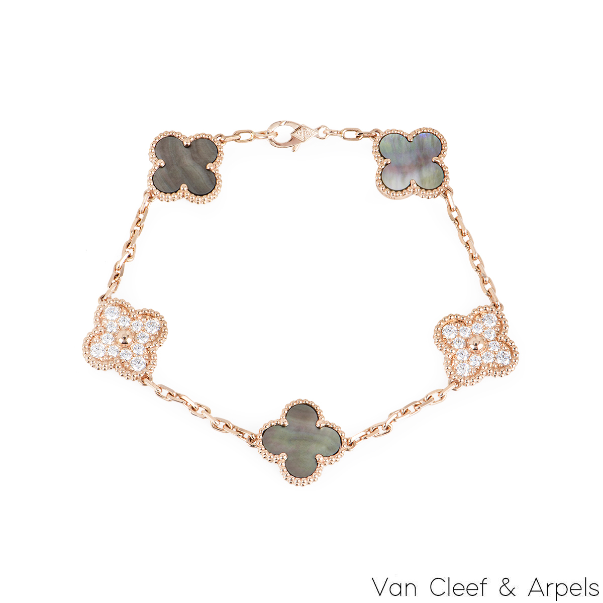 Pre-Owned Van Cleef and Arpels 5 Motifs Vintage Alhambra Bracelet